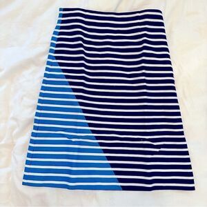 💙 J. Crew Striped Skirt with Slight A-line EUC